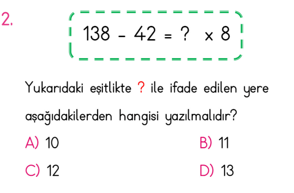 4. Sınıf Matematik 5. Ünite Geometrik Şekiller ve Cisimler testi 2. soru